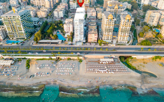 Breathtaking 1+1 Sea-line Apartment in Alanya, Mahmutlar